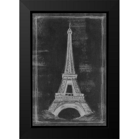 European Icon Blueprint I Black Modern Wood Framed Art Print by Harper
