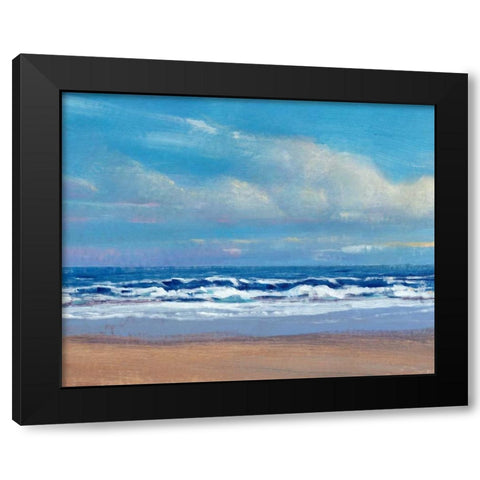 Shoreline Light II Black Modern Wood Framed Art Print with Double Matting by OToole, Tim