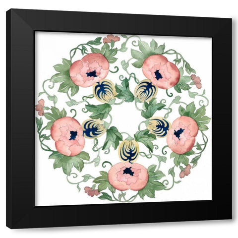 Watercolor Motif I Black Modern Wood Framed Art Print by Popp, Grace