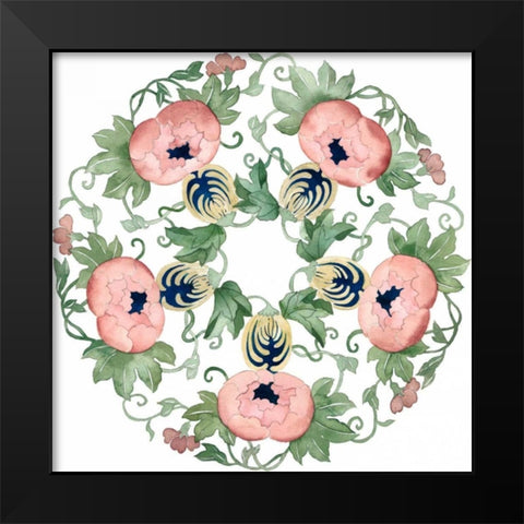 Watercolor Motif I Black Modern Wood Framed Art Print by Popp, Grace