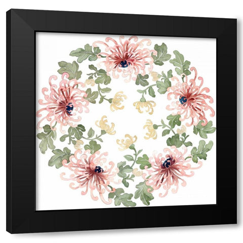 Watercolor Motif II Black Modern Wood Framed Art Print by Popp, Grace