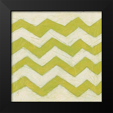 Spectrum Hieroglyph I Black Modern Wood Framed Art Print by Vess, June Erica