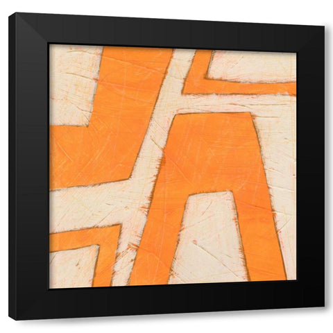 Spectrum Hieroglyph II Black Modern Wood Framed Art Print with Double Matting by Vess, June Erica