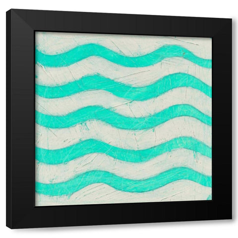 Spectrum Hieroglyph III Black Modern Wood Framed Art Print by Vess, June Erica