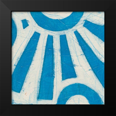 Spectrum Hieroglyph V Black Modern Wood Framed Art Print by Vess, June Erica