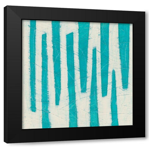 Spectrum Hieroglyph VII Black Modern Wood Framed Art Print by Vess, June Erica
