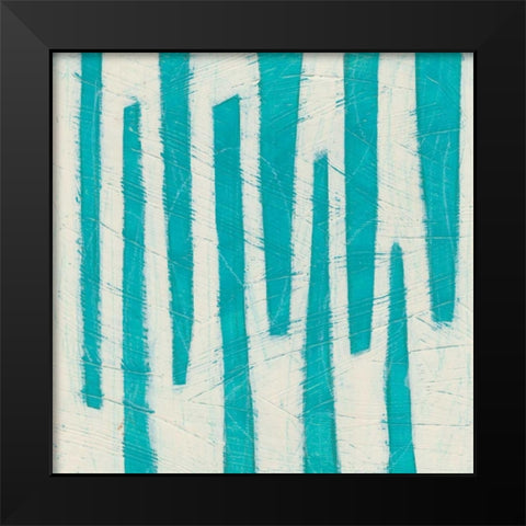Spectrum Hieroglyph VII Black Modern Wood Framed Art Print by Vess, June Erica