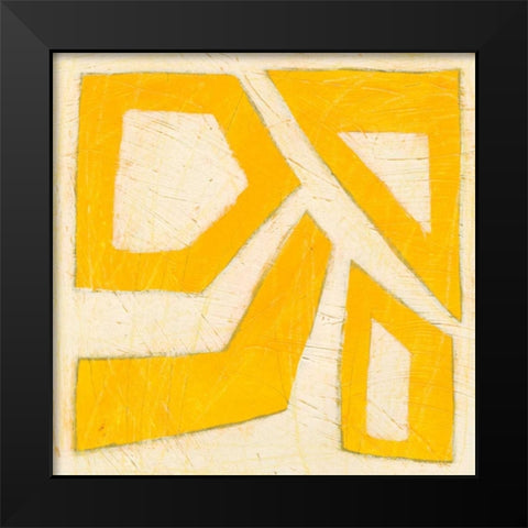 Spectrum Hieroglyph VIII Black Modern Wood Framed Art Print by Vess, June Erica