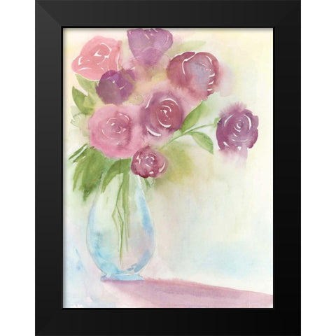 Glowing Bouquet II Black Modern Wood Framed Art Print by Popp, Grace