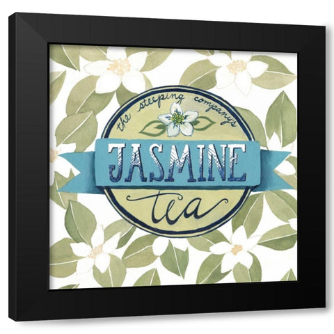 Tea Label I Black Modern Wood Framed Art Print by Popp, Grace