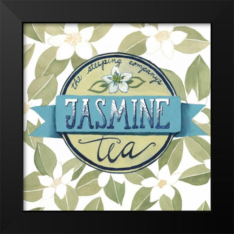 Tea Label I Black Modern Wood Framed Art Print by Popp, Grace