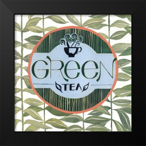 Tea Label III Black Modern Wood Framed Art Print by Popp, Grace
