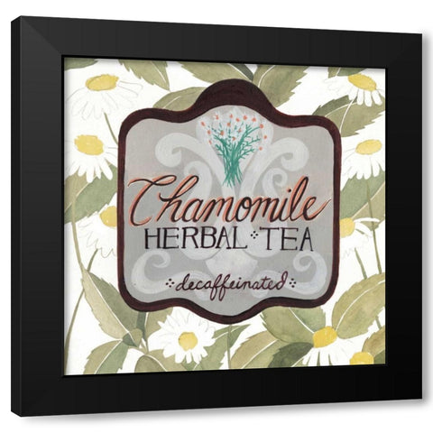 Tea Label IV Black Modern Wood Framed Art Print by Popp, Grace