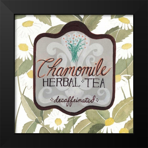 Tea Label IV Black Modern Wood Framed Art Print by Popp, Grace