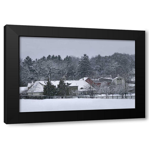 Garrison Black Modern Wood Framed Art Print with Double Matting by McLoughlin, James