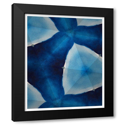 Custom Indigo Daydream VIII (MHF) Black Modern Wood Framed Art Print with Double Matting by Stramel, Renee W.