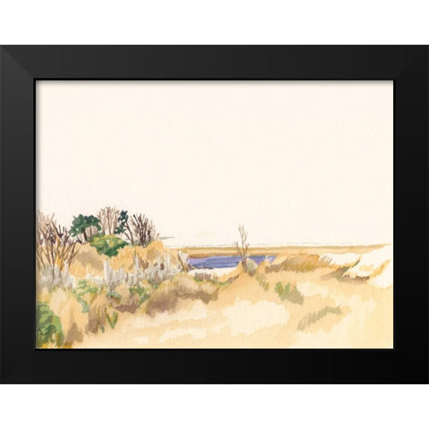 Minimalist Coastline III Black Modern Wood Framed Art Print by Miller, Dianne