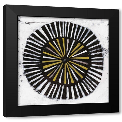 Algorithm II Black Modern Wood Framed Art Print by Vess, June Erica