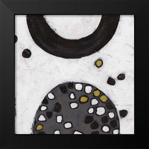 Algorithm IV Black Modern Wood Framed Art Print by Vess, June Erica