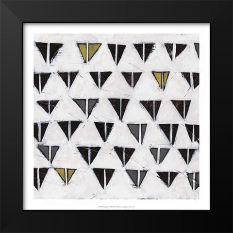 Algorithm VIII Black Modern Wood Framed Art Print by Vess, June Erica