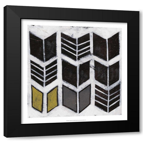 Algorithm X Black Modern Wood Framed Art Print by Vess, June Erica
