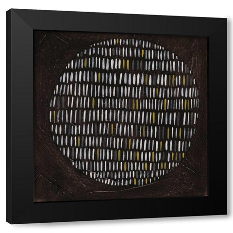 Algorithm XI Black Modern Wood Framed Art Print with Double Matting by Vess, June Erica