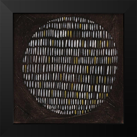 Algorithm XI Black Modern Wood Framed Art Print by Vess, June Erica