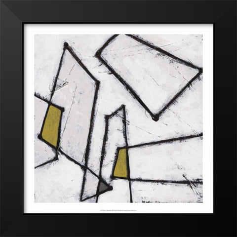 Algorithm XII Black Modern Wood Framed Art Print by Vess, June Erica