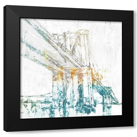 Crossing Over I Black Modern Wood Framed Art Print with Double Matting by Studio W