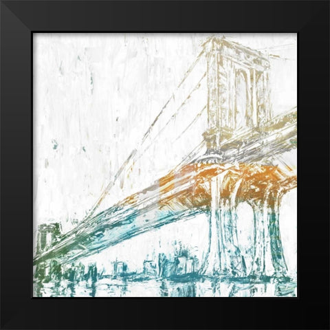 Crossing Over II Black Modern Wood Framed Art Print by Studio W