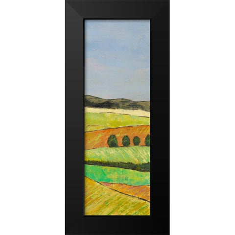 Pastel Hills II Black Modern Wood Framed Art Print by Altug, Mehmet