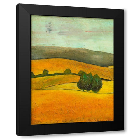 Pastel Hills III Black Modern Wood Framed Art Print with Double Matting by Altug, Mehmet