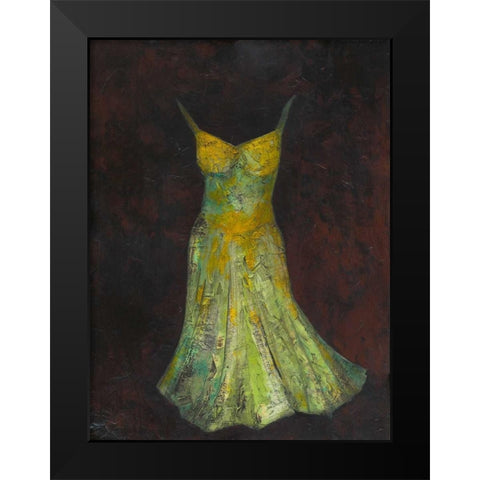 Dancing Dress I Black Modern Wood Framed Art Print by Altug, Mehmet