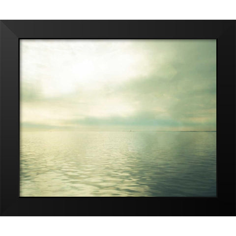 Calm Waters II Black Modern Wood Framed Art Print by Quintero, Sonja