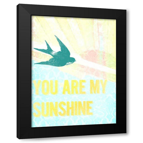 My Only Sunshine I Black Modern Wood Framed Art Print with Double Matting by Studio W