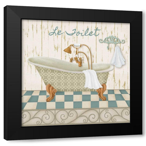Bain Bleu I Black Modern Wood Framed Art Print by Ditzian, Sue