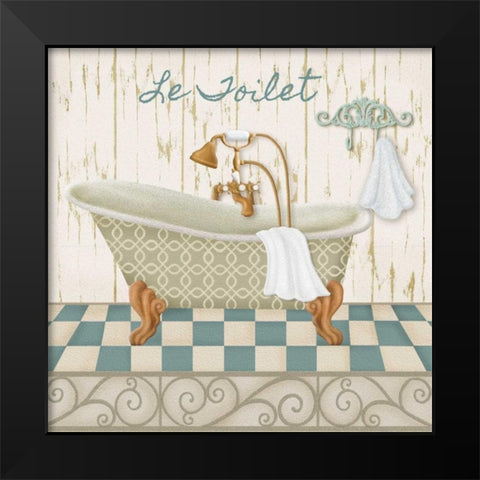 Bain Bleu I Black Modern Wood Framed Art Print by Ditzian, Sue