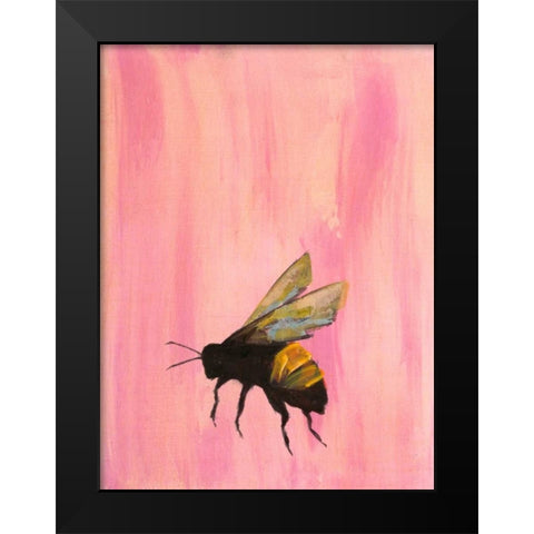 Pollinators II Black Modern Wood Framed Art Print by Altug, Mehmet