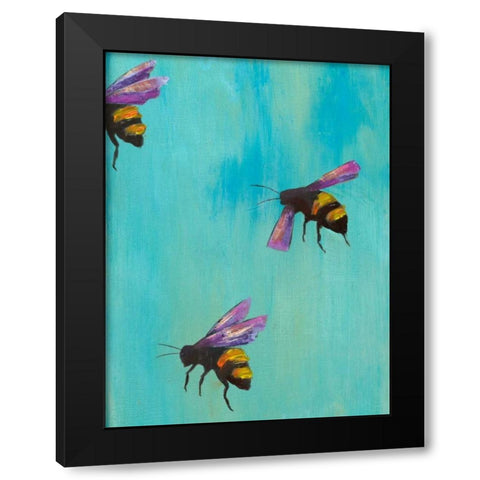 Pollinators III Black Modern Wood Framed Art Print with Double Matting by Altug, Mehmet