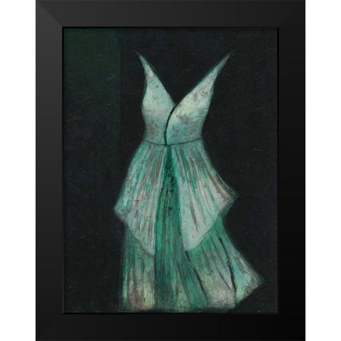 White Dress I Black Modern Wood Framed Art Print by Altug, Mehmet