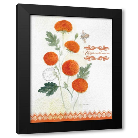 Flower Study on Lace IV Black Modern Wood Framed Art Print with Double Matting by Della-Piana, Elissa