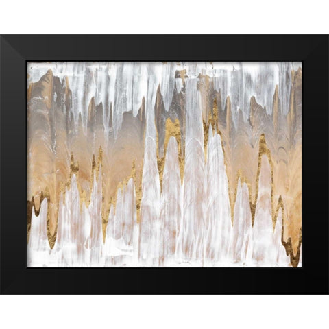 Infinite White Black Modern Wood Framed Art Print by Stramel, Renee W.
