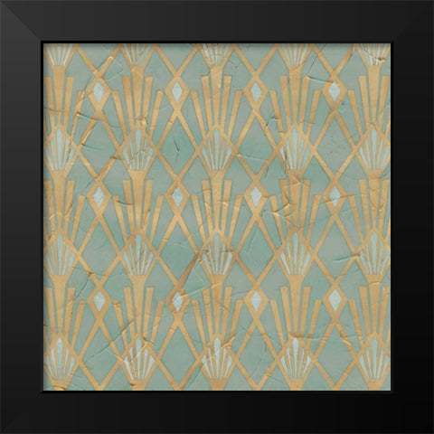 Non-Embellished Gilded Deco Motif I Black Modern Wood Framed Art Print by Vess, June Erica