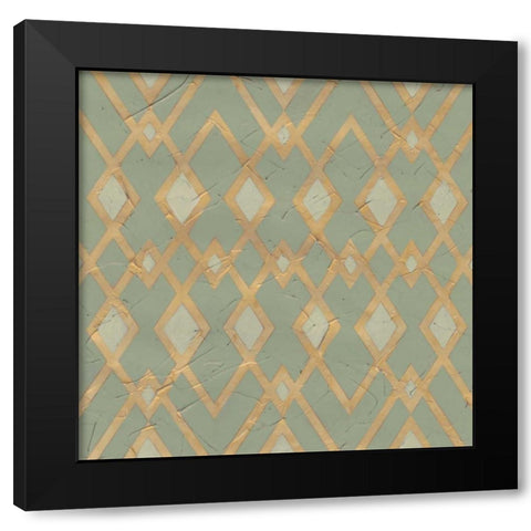 Non-Embellished Gilded Deco Motif III Black Modern Wood Framed Art Print by Vess, June Erica