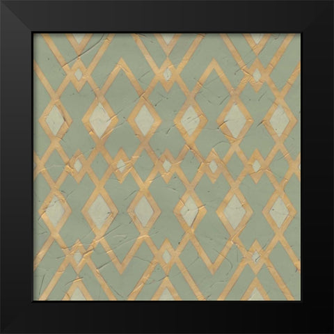 Non-Embellished Gilded Deco Motif III Black Modern Wood Framed Art Print by Vess, June Erica