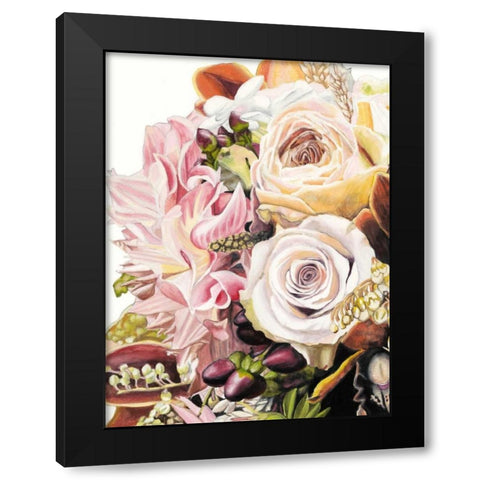 Spring Floral Bouquet I Black Modern Wood Framed Art Print with Double Matting by McCavitt, Naomi