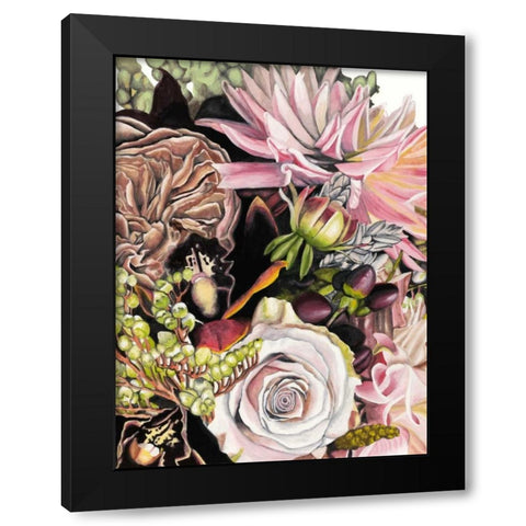 Spring Floral Bouquet II Black Modern Wood Framed Art Print by McCavitt, Naomi