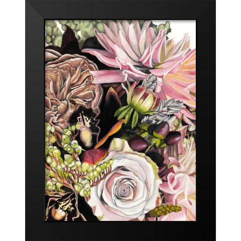 Spring Floral Bouquet II Black Modern Wood Framed Art Print by McCavitt, Naomi