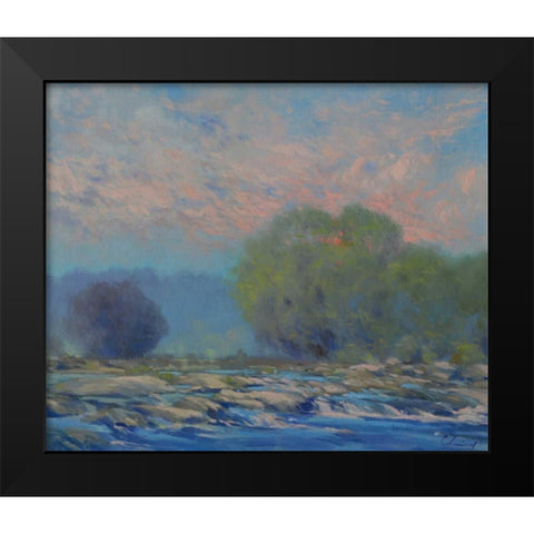 James River from Belle Isle I Black Modern Wood Framed Art Print by Larivey, Chuck
