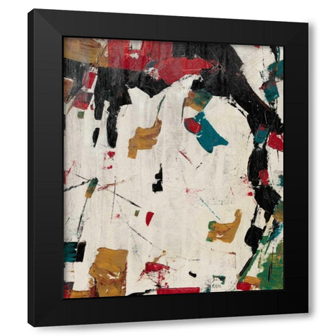 Puzzle I Black Modern Wood Framed Art Print by OToole, Tim